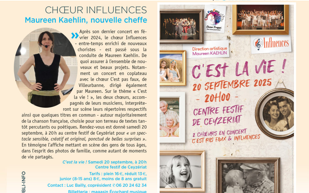 C’est la vie – Nouveau concert j-7